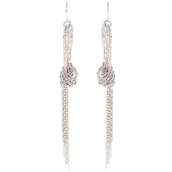 Amrita Singh Jewelry - NWT Silver AMRITA SINGH Aztec KNOT Earring